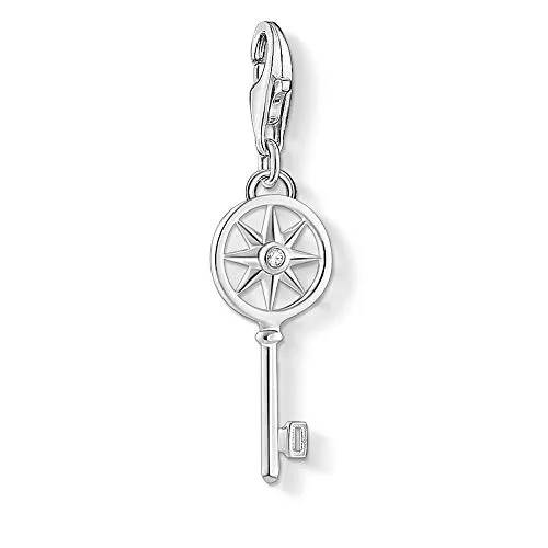 Thomas Sabo Damen Charm-Anhänger Schlüssel mit Stern 925 Sterling Silber 1799-051-14