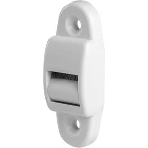 Bauheld Rollladen-Gurtführung Lochabstand 40 mm, 14mm Gurtbreite, rund, mit Bürste und Rolle, 5 Stück