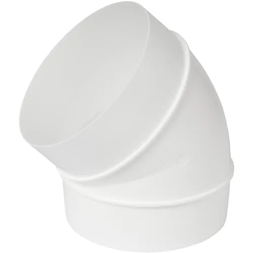 mm Rohrleitung 45 Grad Winkelschlauch Belüftung Rundrohr Biegeverbinder 10 cm 100