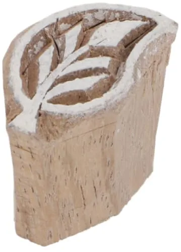 Produktbild GURU SHOP Indischer Textilstempel, Holz Stoffdruckstempel, Blaudruck Stempel, Druck Modell - 2,5x1,5 cm Blatt 3