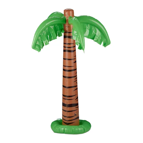 Aufblasbare Palme 80 cm - Sommerliche Luftpalme für jede Party - Aufblasbare Dekoration, 80 cm hoch und farbenfroh, ideal für Poolpartys oder Sommerfeste, bringt Urlaubsfeeling in jeden Garten.