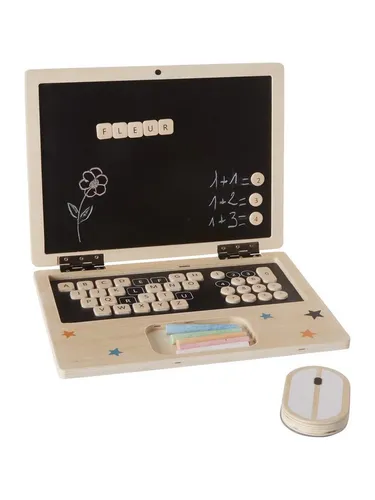 vertbaudet Spielwerkbank Spiel-Laptop aus Holz FSC®