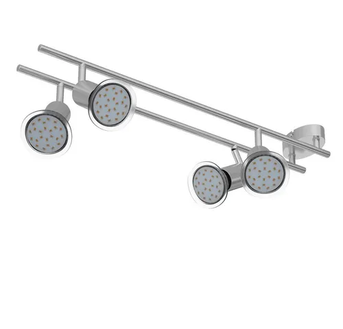 monzana Deckenleuchte Amaryllis, 4 Flammig LED Spot Lampe in silber von Monzana