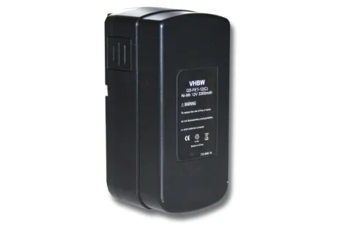 vhbw 1x Akku kompatibel mit Festo/Festool 398338, BPS12C, 497019, BPC12, 498336, 498338, 564247 Werkzeug (3300 mAh, NiMH, 12 V)