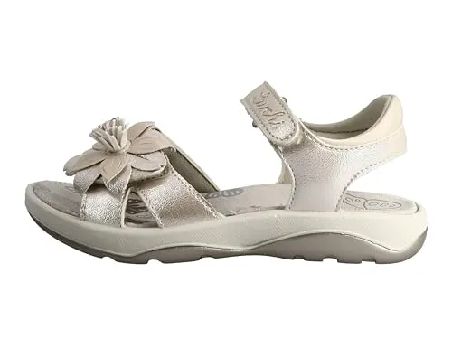 Lurchi Flora Sandale 31 EU - Platin - Bequeme Sandale in Größe 31, ideal für den Sommer. Mit praktischem Klettverschluss und offenem Design für einen leichten Tragekomfort.