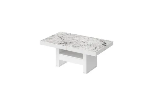 designimpex Couchtisch Design HLU-111 Marmoroptik Hochglanz von Design Impex