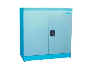 Güde Werkzeugschrank TYP B1 - abschließbar in Blau/Grau - Werkstatteinrichtung mit 2 Türen und 1 Einlegeboden, pulverbeschichtet und stabil aus Stahl, ideal für sichere Aufbewahrung und Ordnung im Werkstattbereich.