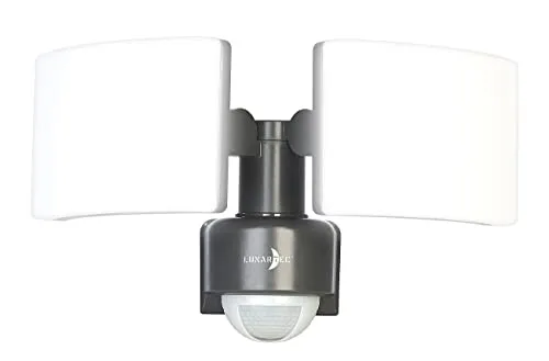 Lunartec Wandlampe: Duo-LED-Außenwandstrahler mit Bewegungssensor, 3.200 lm, 40 W, IP65 (Aussenstrahler mit Bewegungsmelder)