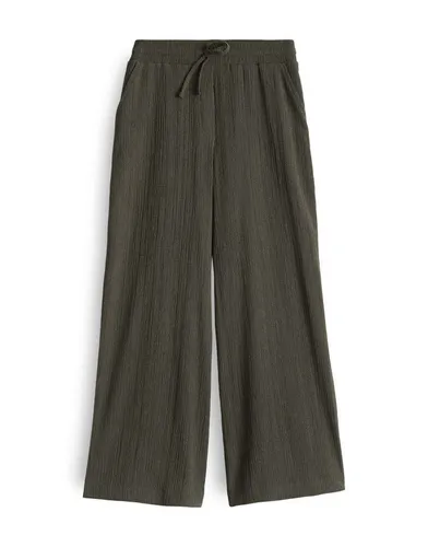 OPUS Damen Culotte | Culotte MILENI Crinkle Wide mit Komfortbund Olive Leaf, 44