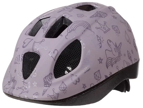Polisport Bike Fantasy Junior-Helm Grau XS - Fahrradhelm für Kinder, leicht und bequem mit 10 Belüftungsöffnungen und Insektenschutznetz. Ideal für sicheren Spaß beim Radfahren.