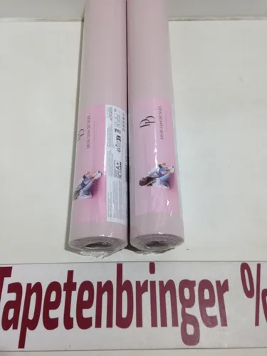 Vliestapete Designdschungel AS 2x 37977-1 (2Rollen) Uni Streifenstruktur Rosa