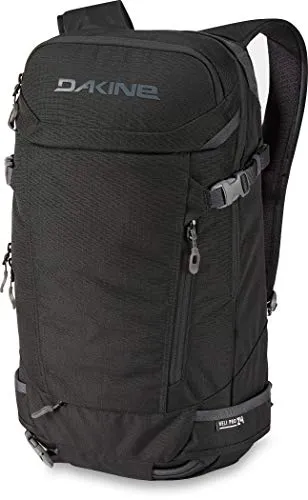 Dakine Heli PRO 24L Rucksack 2025 Black - Snowboardrucksack mit 24L Volumen, ideal für Resort- und Backcountry-Überfahrten. Ausgestattet mit Fleece-gefütterter Brillentasche und vielseitigen Tragemöglichkeiten für Ski und Snowboard.