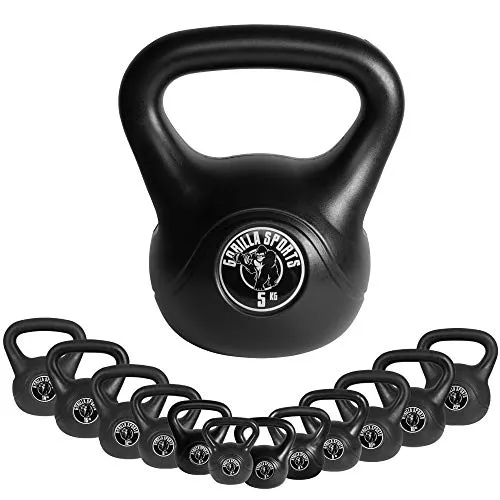 GORILLA SPORTS Kettlebell – Vielseitig und Effektiv - Optimales Krafttraining mit der GORILLA SPORTS Kettlebell aus Kunststoff in 12 Gewichtsklassen von 2 bis 20 kg. Bodenschonend und ideal für abwechslungsreiche Workouts – perfekt für Fitness und Ausdauer!