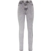 Stylische Jeggings mit Schmucksteinen - Superstretch-Jeggings aus Stonewashed-Denim mit 5 Taschen und Strasssteinen. Ideal für einen modischen Look. Passform: Palace. Perfekt für jeden Anlass.