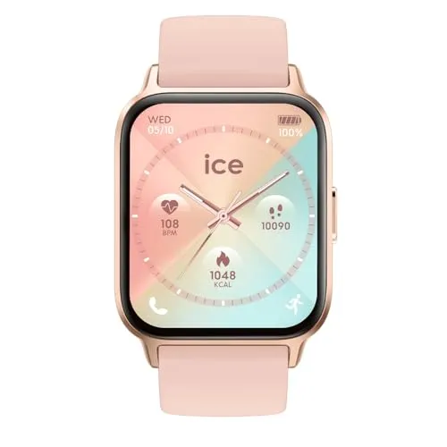 ICE-WATCH Ice fit 1.0 Rose-Gold Nude - Smarte Sportuhr mit Silikonarmband - Armbanduhren für Damen: Die ICE fit Smartwatch vereint elegantes Design mit Funktionen wie GPS und Herzfrequenzmesser, ideal für sportliche Aktivitäten.