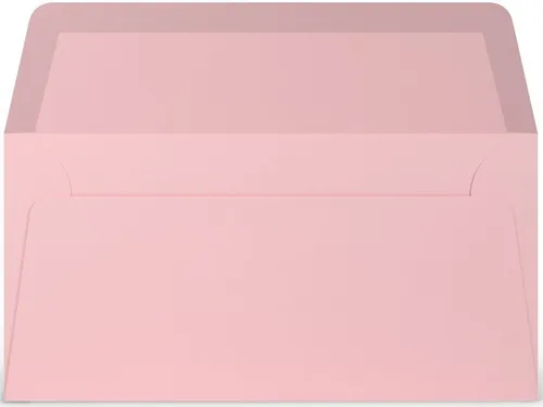 Rössler Briefumschlag Briefumschläge Coloretti VE=5 Stück DL rosa