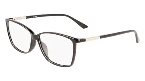 Calvin Klein CK21524 Unisex-Brille inkl. Gläser Vollrand Butterfly Kunststoff-Gestell 55/12/140, schwarz
