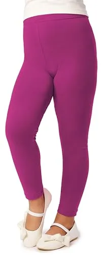 Merry Style Mädchen Lange Leggings aus Viskose MS10-130 (Fuchsie-2, 140 cm)