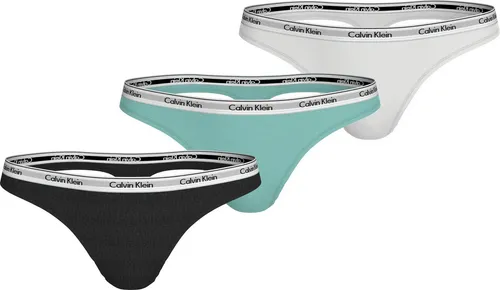 Calvin Klein Underwear Tanga 3 PACK THONG (LOW-RISE) (3-St) String low waist mit Logobund