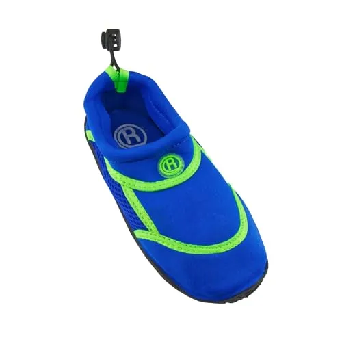 Rutscherlebnis Aqua-Schuhe schnelltrocknende Badeschuhe Unisex Wasserschuhe für Kinder (blau-grün, EU Schuhgrößensystem, Grundschulkind, Numerisch, M, 29)