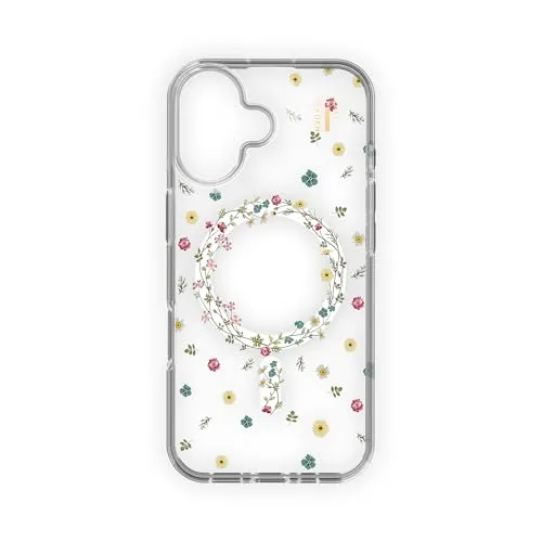 IDEAL OF SWEDEN Clear Case MagSafe für iPhone 16 - Petite Floral - Stylisches Backcover mit MagSafe-Kompatibilität, schützt dein iPhone 16 und verleiht ihm einen eleganten Look mit dem floralen Design.