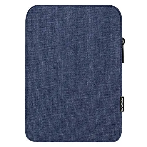 MoKo 7-8 Zoll Tablet-Tasche aus Leinen und Baumwolle | Passt für Tablet-Tasche passt für iPad mini 6 8,3 Zoll, iPad mini 5/4/3/2/1 und Galaxy Tab S2 8 Zoll, Marineblau