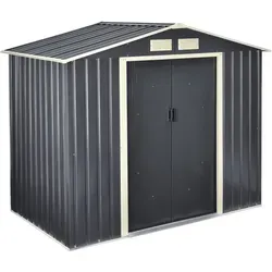 Gartenschuppen 213x127x185cm Stahlblech Mit Satteldach [en.casa]