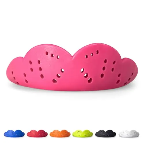 SISU 2.4 MAX Guard Mundschutz pink - Sportmundschutz mit 50% höherem Schutz und 8x höherer Dehnbarkeit für optimalen Tragekomfort. Ideal zum Atmen, Sprechen und Trinken, passt sich perfekt an die Zähne an.