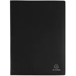 Exacompta Sichtmappe aus weichem PP 300μ mit 10 gekörnten Hüllen, blickdicht, A4