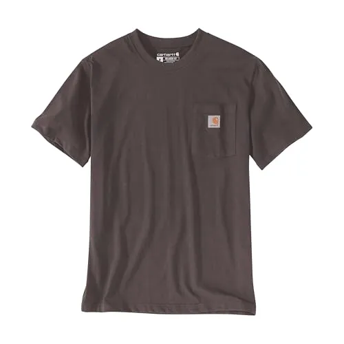 Carhartt Work Pocket S/S T-Shirt Gr L braun in lila von Carhartt