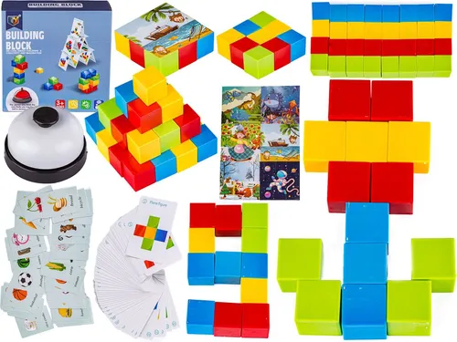 Bauklötze, Karten, Puzzles Geschicklichkeitsspiel
