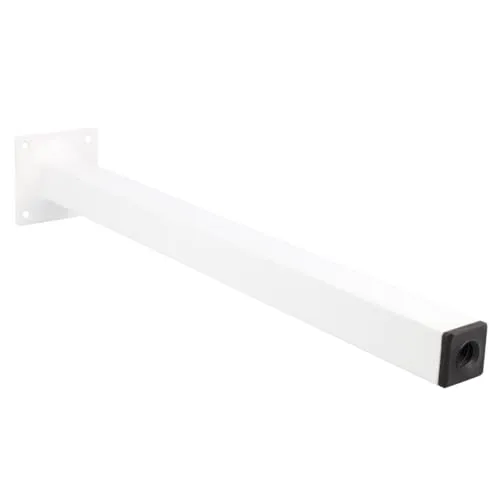 MS Beschläge Möbelfuss Weiss Eckig 25x25mm Möbelbein Tischbein Einzeln oder 4er Set Möbelstempel Couchfuss Möbelstütze (1, 500mm)