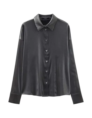 someday Damen Langarmbluse ZOLDA Silver in silber von someday