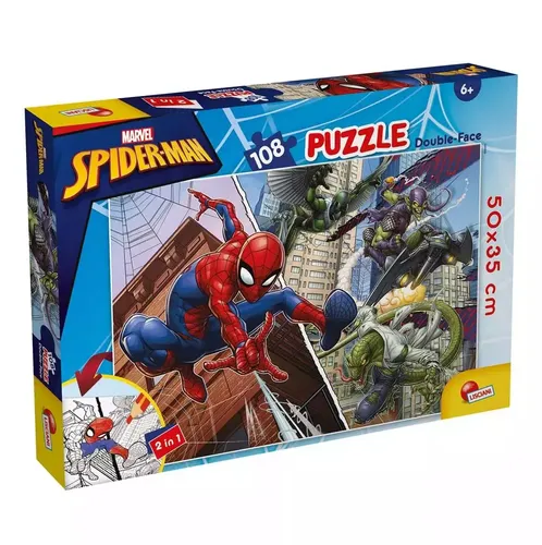 Puzzle dwustronne 108 Marvel Spiderman Lisciani 8008324099702