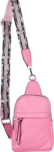 styleBREAKER Damen One Shoulder Rucksack in pink von styleBREAKER