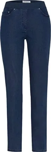 Raphaela by Brax Damen Pamina Rundum Schlupf Jeans - Damen-Jeanshose in Blue Stoned mit extrem hoher Elastizität für perfekten Tragekomfort und schlanke Silhouette. Ideal für stilbewusste Frauen!