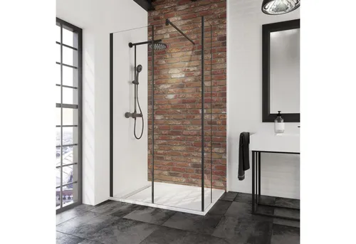 Schulte Walk-in-Dusche 2 tlg, 6 mm Sicherheitsglas, inkl. fixil-Glassiegel, BxH: 120 x 200 cm - Moderne 2-teilige Walk-In Dusche mit 6 mm Sicherheitsglas für sicheren Genuss. Die großzügige Breite von 120 cm ermöglicht leichten Zugang und Bewegungsfreiheit. Ideal für einfache Montage auf Duschwannen oder Fliesen.