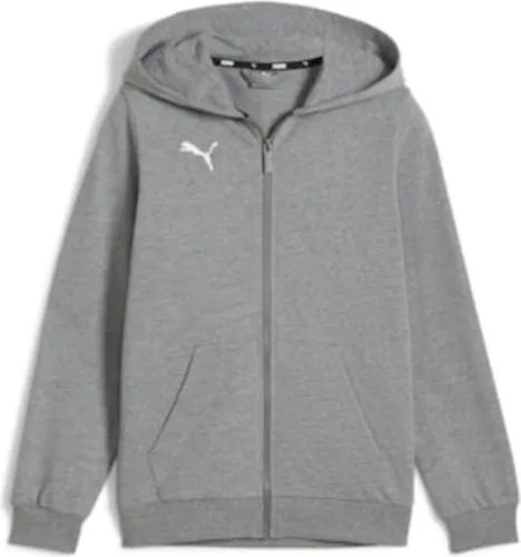 PUMA Jungen Teamgoal Casuals Kapuzenjacke Jr - Trainingsbekleidung mit praktischer Kängurutasche und atmungsaktiven Materialien, die Wärme speichern und Komfort bei kaltem Wetter bieten.