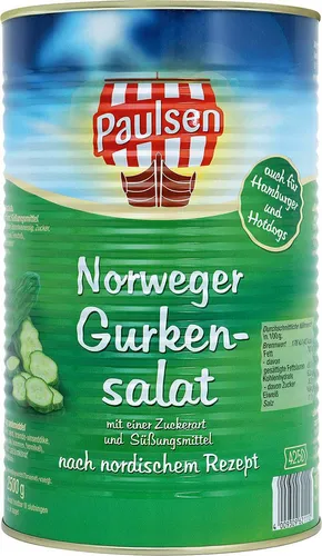 Nowka Gemüsekonserve, Paulsen Norweger Gurken-Salat 4000g