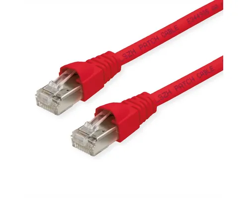Telegärtner Patchkabel S/FTP, Cat.6A LAN-Kabel, RJ-45 Männlich (Stecker), RJ-45 Männlich (Stecker) (900.0 cm), LSOH, 100009010