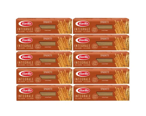 Barilla Spaghetti Vollkorn Integrale 500g 10er Pack - Barilla Spaghetti Vollkorn Integrale 500g 10er Pack, ideal für leichte und geschmackvolle Saucen. Genießen Sie die vollwertige Pasta in Kombination mit frischen Zutaten für ein köstliches Essen.