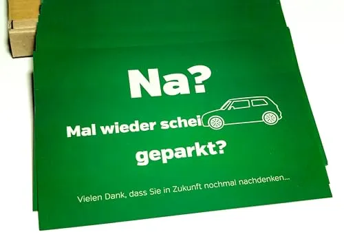 uptitle Scheiße Geparkt Karten A6