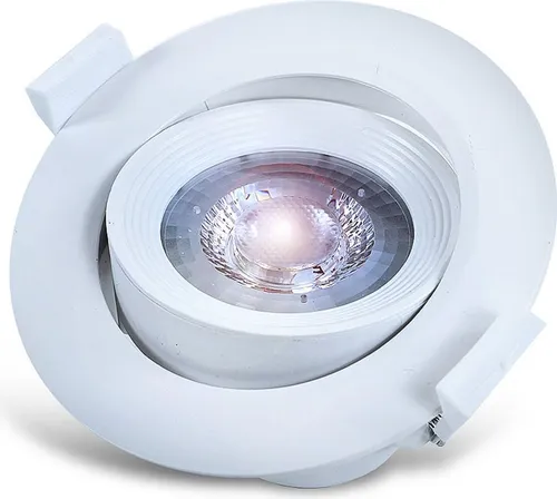 LED Einbaustrahler Ø70 Schwenkbar inkl. 5W LED Leuchtmittel warmweiß 3000K 400lm 230V eingebauter Trafo Deckenleuchte