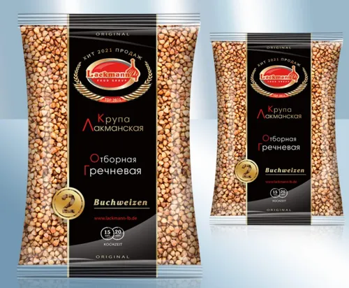 Buchweizen geröstet 2x800g Гречка Каша отборная Lackmann von Lackmann