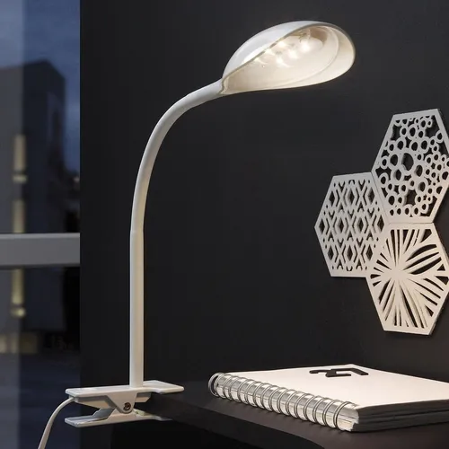 LED Schreibtischleuchte Tischlampe Klemmleuchte Klemmspot 350 LM Weiß T114