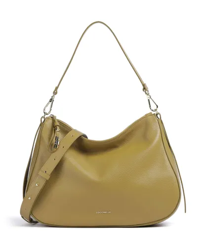 Coccinelle Nory Beuteltasche - Damen in Olivgrün - Elegante Beuteltasche aus genarbtem Leder, ideal für den täglichen Gebrauch. Stilvoll und geräumig, perfekt für alle Essentials.