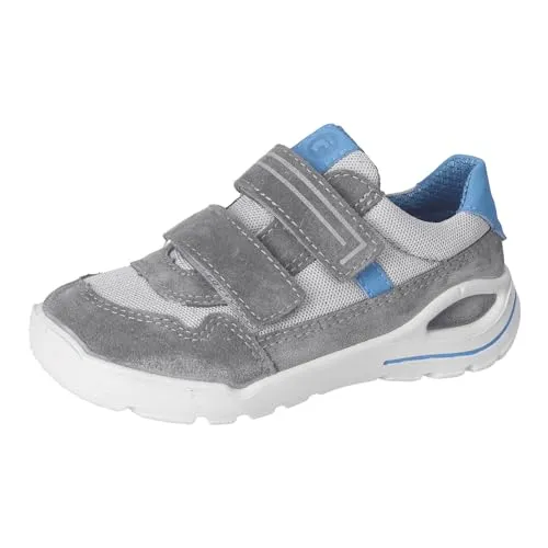 RICOSTA Jungen Low-Top Sneaker Rider - Sneaker für Jungen mit Klettverschluss, bequem und aus hochwertigem Leder/Textil, ideal für den Alltag und Made in Europe.