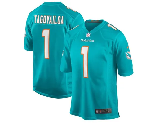 NIKE Miami Dolphins Trikot Tagovailoa 1 - NFL Herren Trikot in Grün, 100% Polyester – ideal für Public Viewing oder als stylisches Streetwear-Statement.