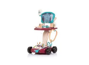 Chipolino Kinderspielzeug Arztwagen 29-teilig mit Zubehör - Der bunte Arztwagen für Kinder ab 3 Jahren kommt mit 29 Teilen, darunter Stethoskop und Spritze. Ideal für kreatives Rollenspiel und die Förderung von Fantasie und sozialer Interaktion.
