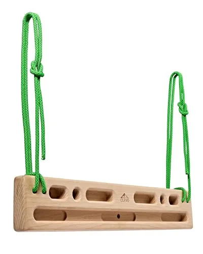 Clevo Fingerboard Flex – Trainingsboard für Kletterer - Krafttraining Griffstärker – Das Clevo Fingerboard Flex mit verschiedenen Griffreihen bietet effektives Training für Finger- und Griffkraft, ideal für Kletterer und Boulderer, sowohl drinnen als auch draußen.